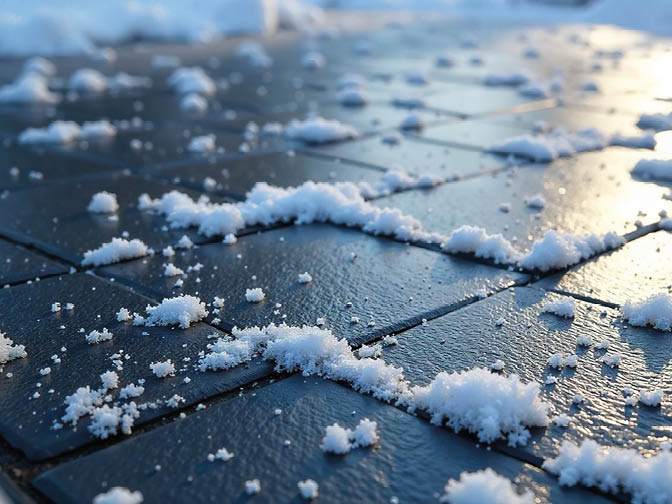 Fliesen im Außenbereich frostsicher und rutschfest machen