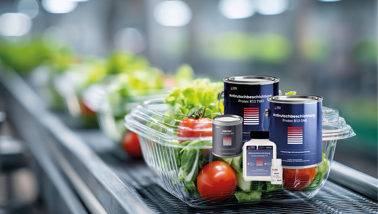 Förderband für Salat mit Antirutsch Beschichtungen